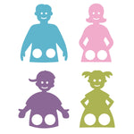 Accucut Family Finger Puppet Large Professional Die Set of 4 Pieces (ACC - DS179L) - SchoolOutlet