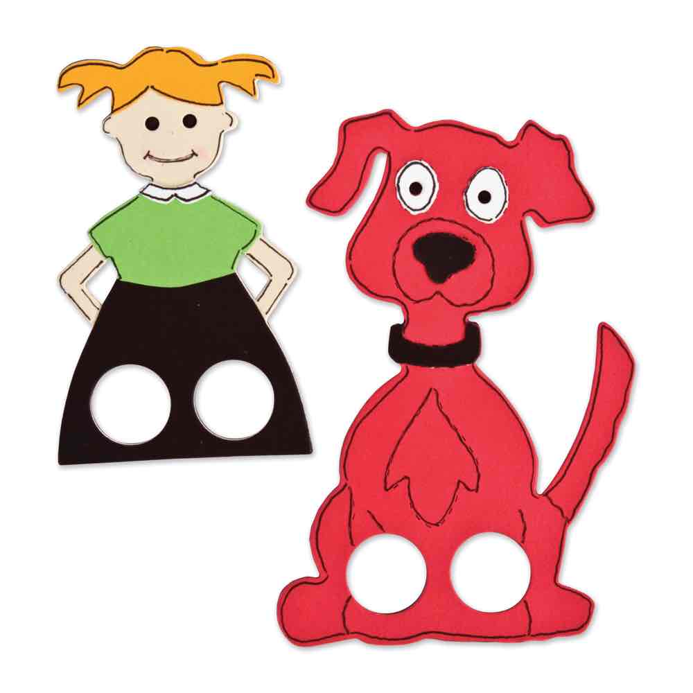 Accucut Family Finger Puppet Large Professional Die Set of 4 Pieces (ACC - DS179L) - SchoolOutlet