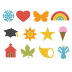 Accucut Seasonal Calendar Set 2 Large Professional Die Set of 12 Pieces (ACC - DS180L) - SchoolOutlet