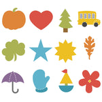 Accucut Seasonal Calendar Set 4 Professional Die Set of 12 Pieces (ACC - DS200) - SchoolOutlet