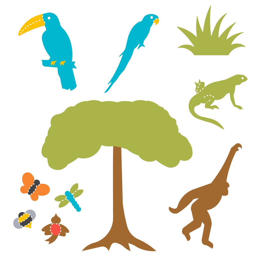 AccuCut Rainforest Ecosystem Professional Science Classroom Die Set of 7 Pieces (ACC - DS226) - SchoolOutlet