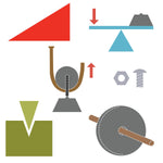 AccuCut Simple Machines Large Professional Physics and Engineering Die Set (ACC - DS250L) - SchoolOutlet