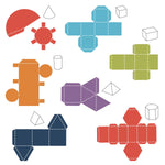 Accucut 3 - D Shapes Jumbo Professional Die Set of 7 Pieces (ACC - DS301J) - SchoolOutlet