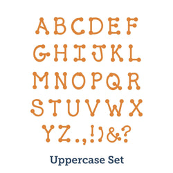 Accucut DJ Inkers Dot Uppercase Alphabet Large Professional Die Set of 29 Pieces 4"L x 1"W (ACC-DTU104)