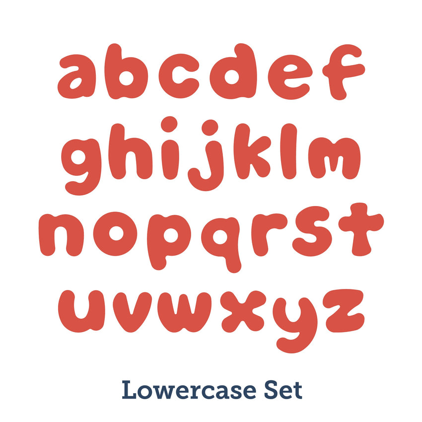 Accucut Jellybean Lowercase Alphabet Large Professional Die Set of 26 Pieces (ACC - JBL104) - SchoolOutlet
