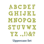 AccuCut Shout Uppercase Alphabet Set with Punctuation Professional Die Set of 26 Pieces (ACC - SOU104) - SchoolOutlet