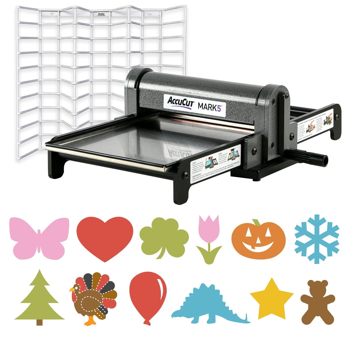 AccuCut MARK 5 Professional Popular Jumbo 12 Piece Educational Die - Cutting Machine and Storage Set (ACC - SS4176J) - SchoolOutlet