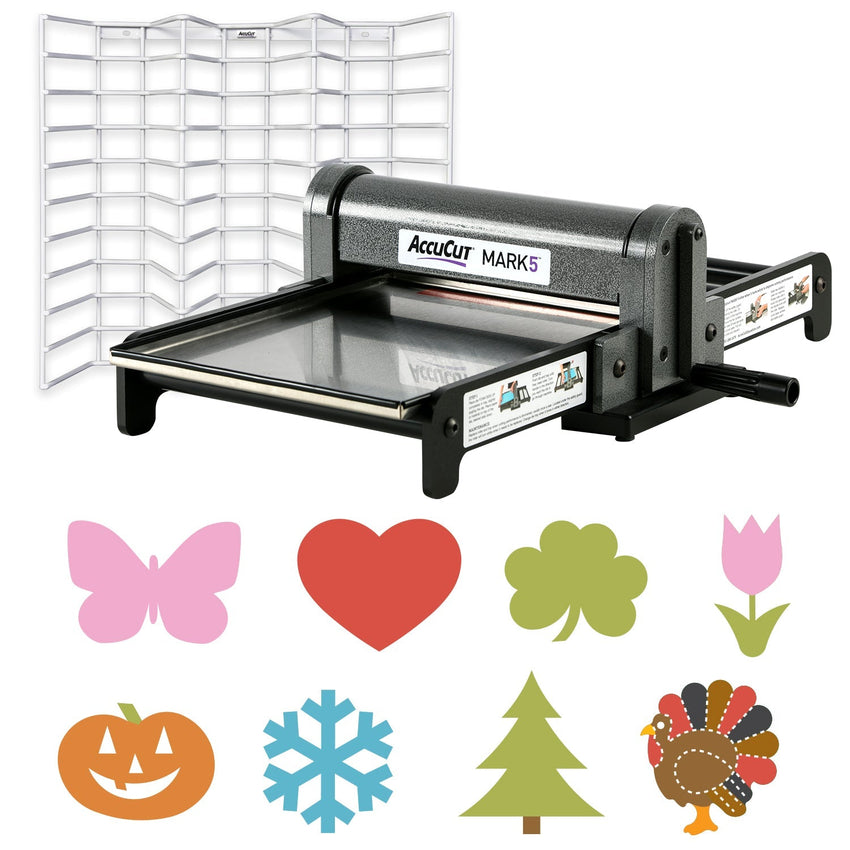 AccuCut MARK 5 Professional Seasons Starter 14 Piece Educational Die - Cutting Machine and Storage Set (ACC - SS4420L) - SchoolOutlet