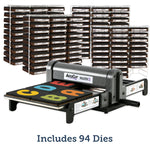 AccuCut MARK 5 Professional Jellybean Super Starter 94 Piece Educational Die - Cutting Machine and Storage Set (ACC - SS4451) - SchoolOutlet