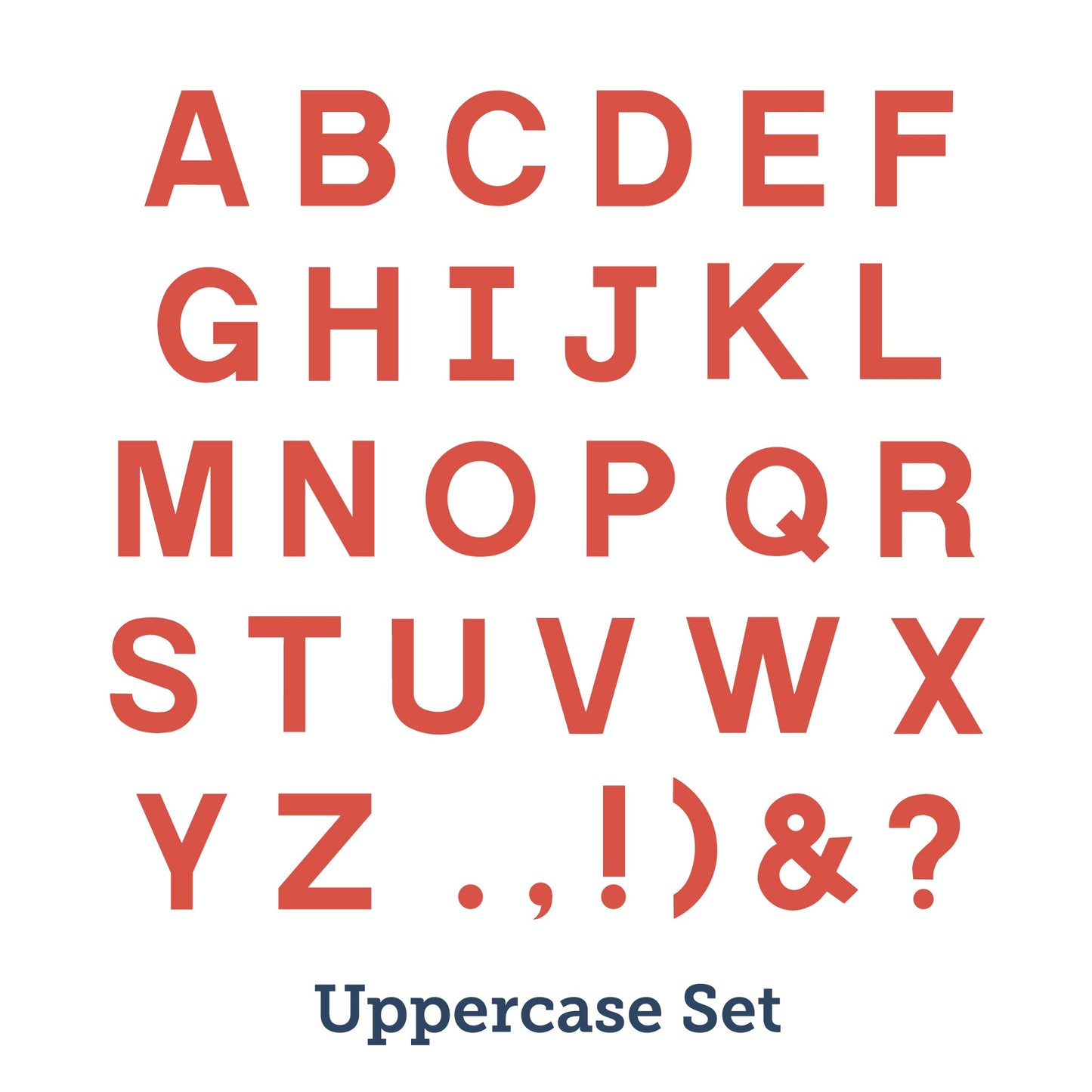 AccuCut MARK 5 Block Alphabet Starter Set 5" Uppercase Visual Communication (ACC - SS4BU105) - SchoolOutlet