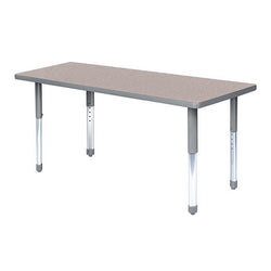 Allied Aero Rectangle Height-Adjustable Activity Table 60"W x 36"D x 19"-31"H (ALD-ARO3660)