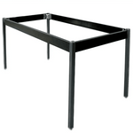 Allied 8000 Series Rectangle Science Table with Black Steel Frame and Legs 60