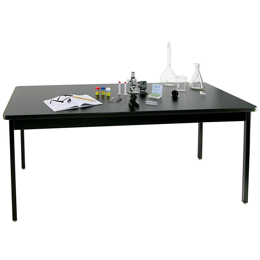 Allied 8000 Series Rectangle Science Table with Black Steel Frame and Legs 72"W x 24"D x 30"H (ALD-802472) - SchoolOutlet