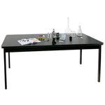 Allied 8000 Series Rectangle Science Table with Black Steel Frame and Legs 60