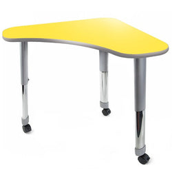 Allied Aero Delta Single Student Desk with Adjustable Height, 36"W x 24"D x 19"-31"H (ALD-ARO2436DLT)