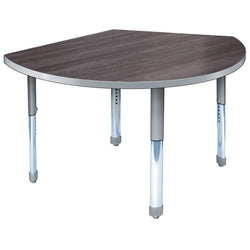 Allied Aero Pie Student Desk with Adjustable Height 50"W x 35"D x 19"-31"H (ALD-ARO3550PIE)