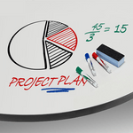 Allied Aero Pie Dry Erase Student Desk with Adjustable Height 50