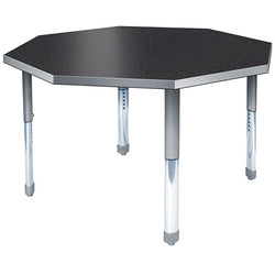 Allied Aero Octagon Height Adjustable Activity Table 48"W x 48"D x 19"-31"H (ALD-ARO48OT)