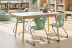 Allied Artisan Wood Designer Dry Erase Rectangle Table - 60