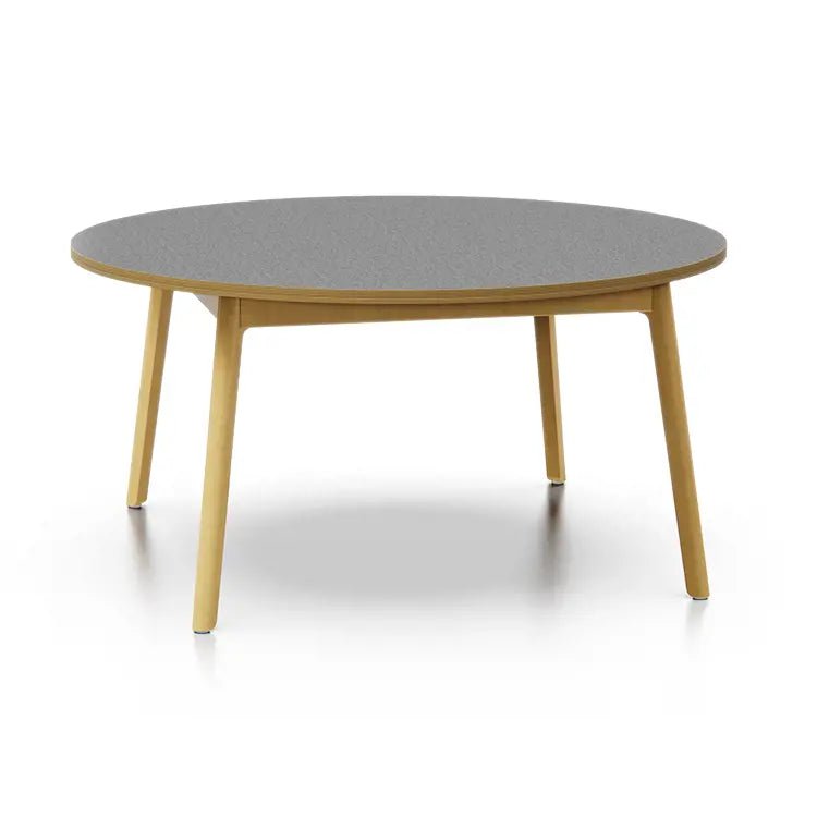 Allied Artisan Wood Designer Round Table with Laminate Top - 48"W x 48"D x 30"H (ALD-DS48CR30) - SchoolOutlet