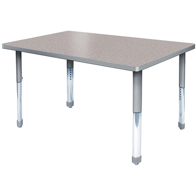 Allied Aero Rectangle Height-Adjustable Activity Table 36"W x 24"D x 19"-31"H (ALD-ARO2436)