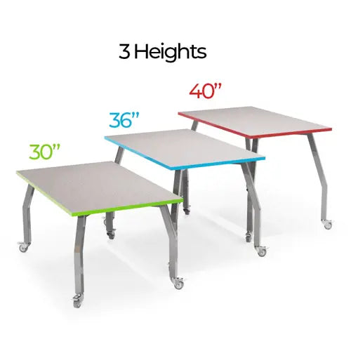 Allied Innovation-X Modern Industrial Square Multi-Purpose Table - 48"W x 48"D x 36"H (ALD-AIX484836-CA)
