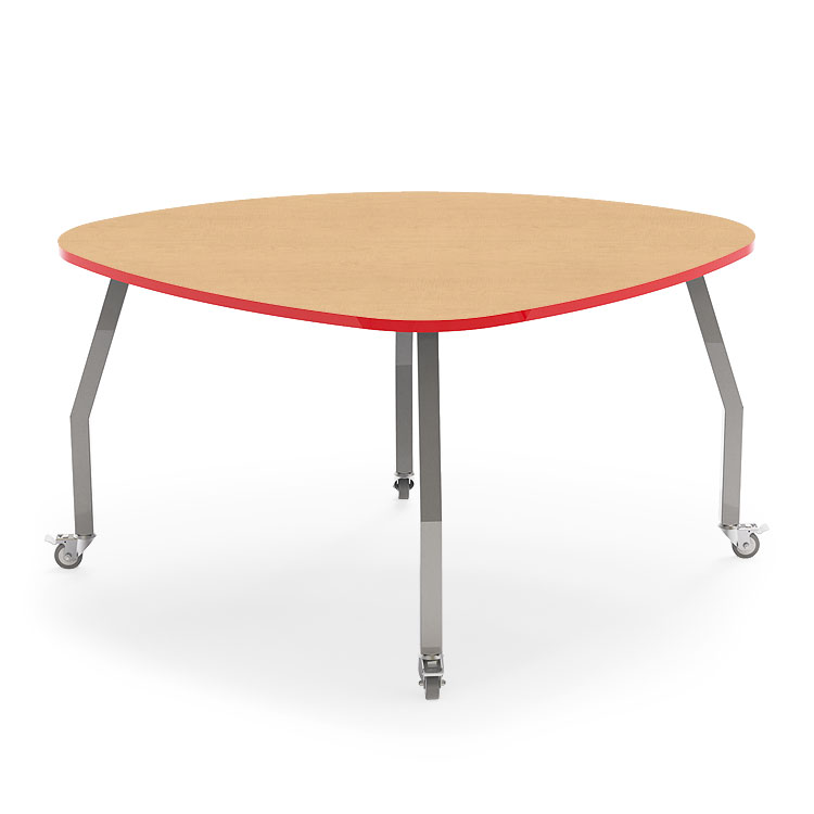 Allied Innovation-X Collaborative Lens Shaped High Pressure Laminate Table - 48"W x 48"D x 40"H (ALD-AIXLENS-SM40-CA)