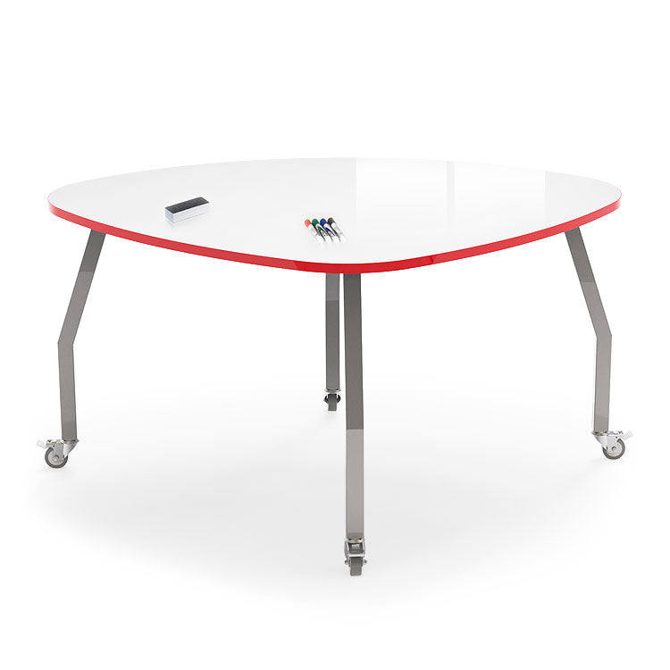 Allied Innovation-X Interactive Lens Shaped Dry Erase Collaborative Table - 59"W x 59"D x 30"H (ALD-AIXLENS-LG30DE-CA)