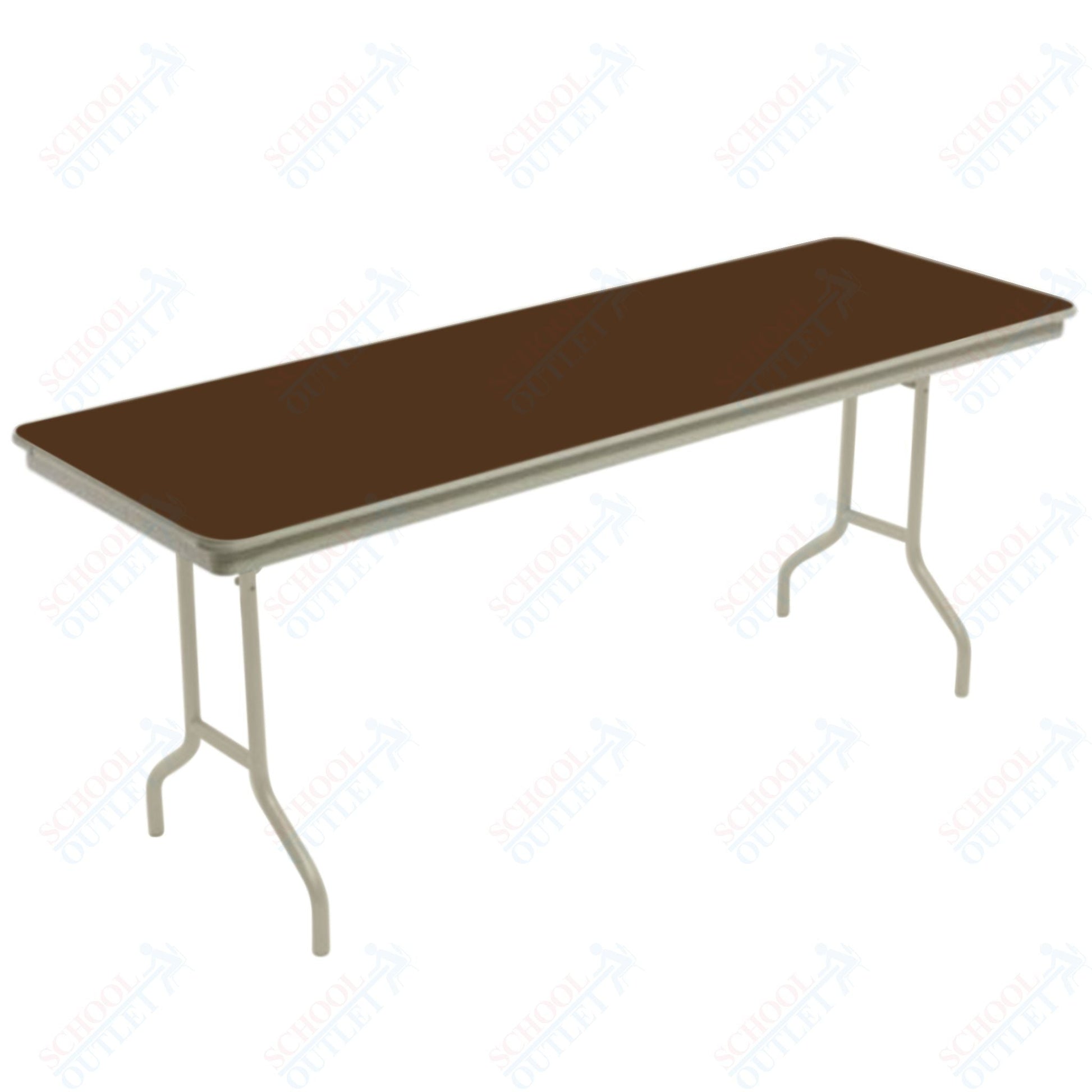 AmTab Dynalite Featherweight Heavy-Duty ABS Plastic Folding Table - Rectangle - 18"W x 60"L x 29"H (AmTab AMT-185DL) - SchoolOutlet