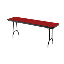 AmTab Folding Table - Particleboard Core - Rectangle - 18"W x 96"L x 29"H  (AmTab AMT-188D )