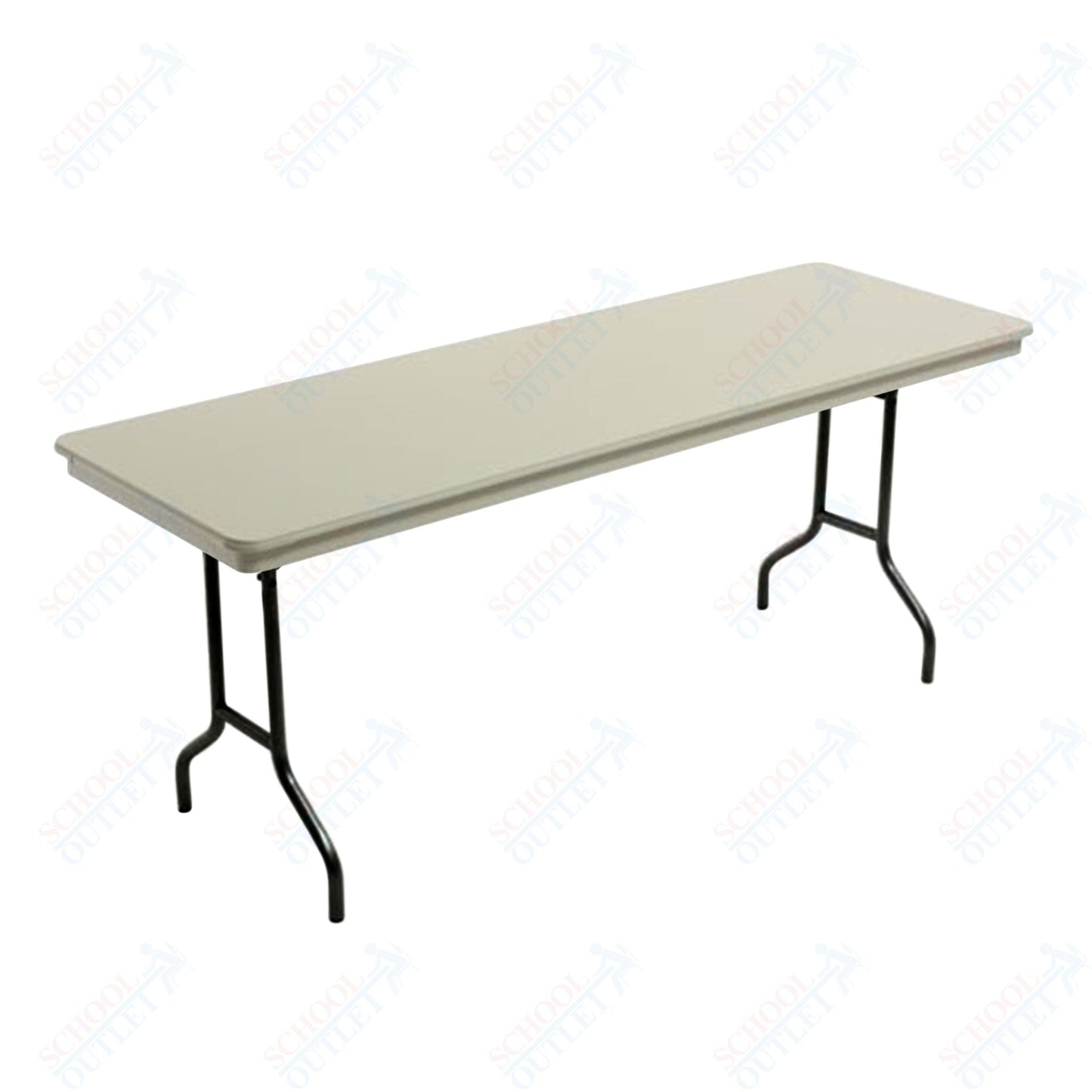 AmTab Dynalite Featherweight Heavy - Duty ABS Plastic Folding Table - Rectangle - 24"W x 60"L x 29"H (AmTab AMT - 245DL) - SchoolOutlet
