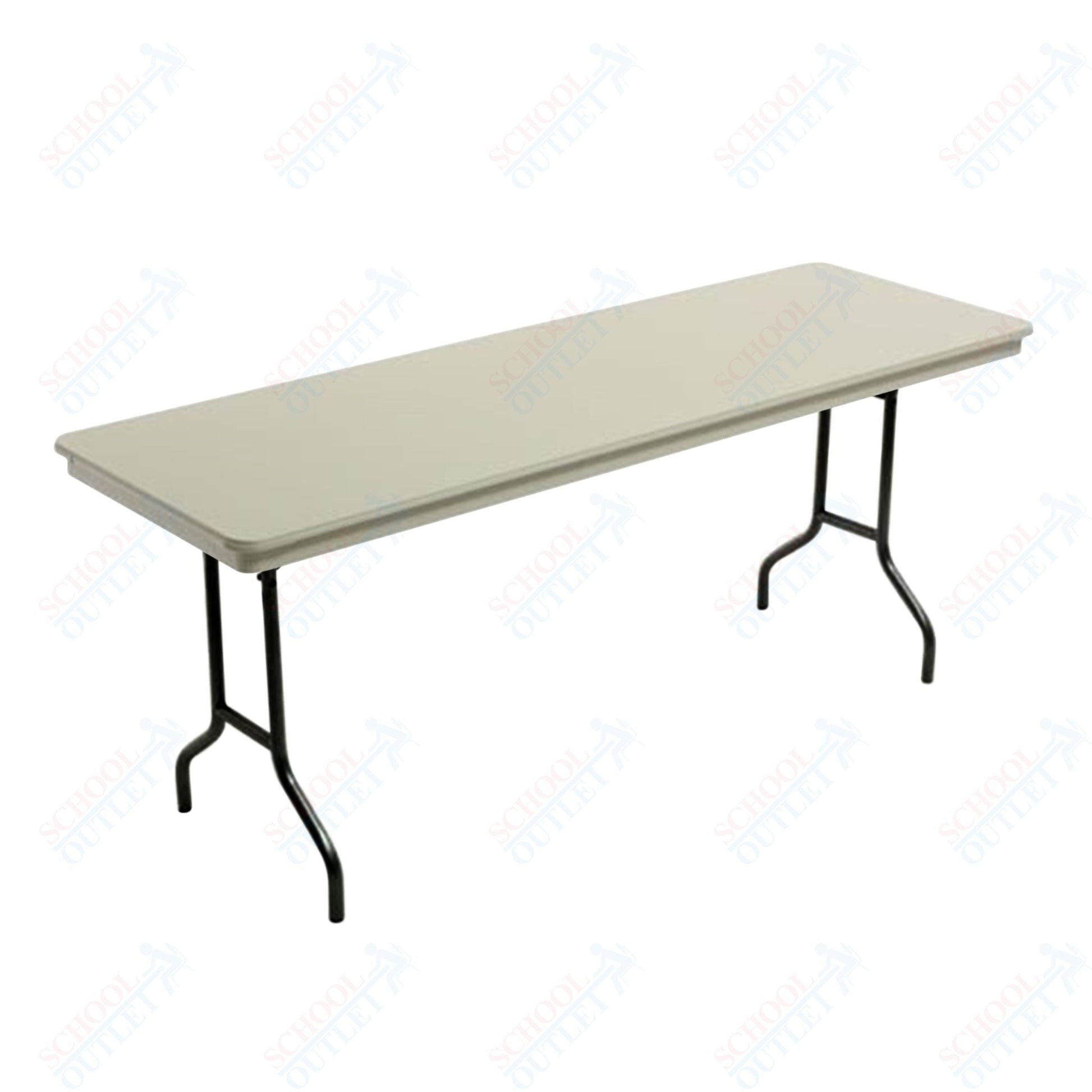 AmTab Dynalite Featherweight Heavy - Duty ABS Plastic Folding Table - Rectangle - 24"W x 60"L x 29"H (AmTab AMT - 245DL) - SchoolOutlet