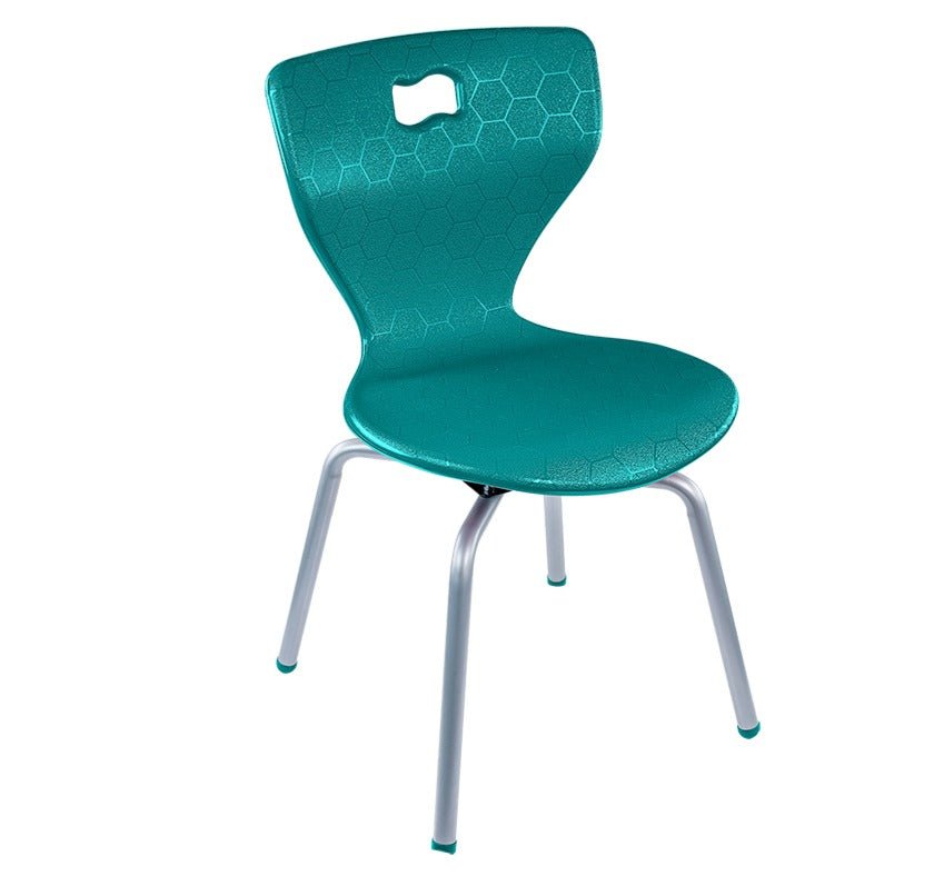 AmTab ErgoEngage Series 4 - Leg Active Learning Chair featuring 360 - Degree Swivel Rotation and Biophilic Air - Cushioned Seat Shell 17.5"H (AMT - ErgoEngage360Chair4Leg - 5 - EC) - SchoolOutlet