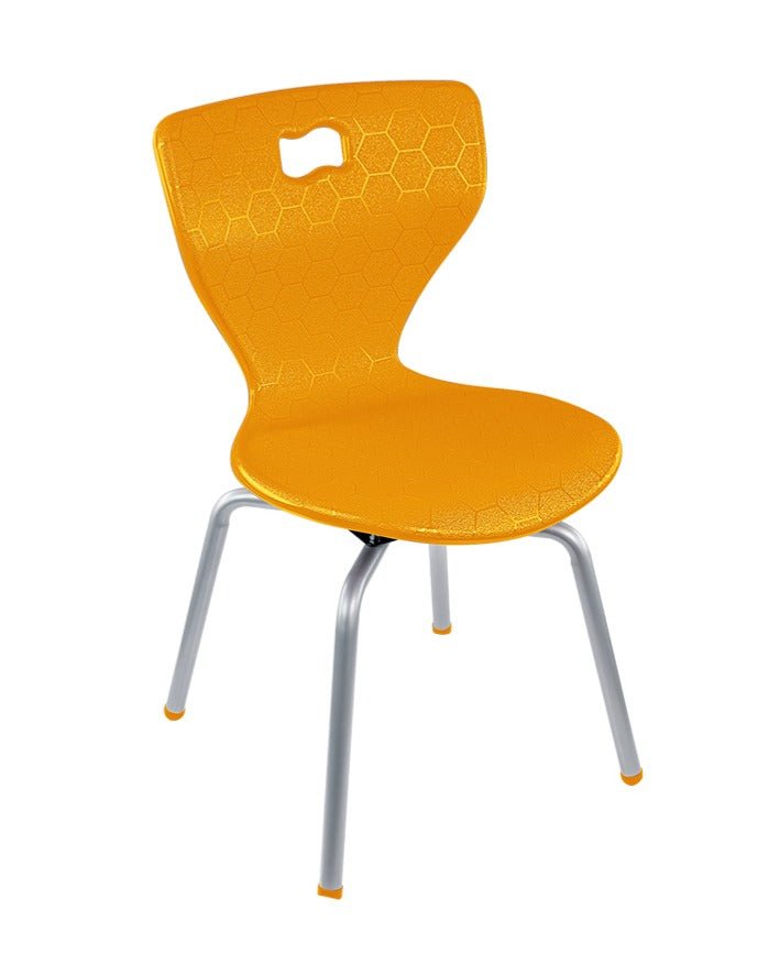 AmTab ErgoEngage Series 4 - Leg Active Learning Chair featuring 360 - Degree Swivel Rotation and Biophilic Air - Cushioned Seat Shell 17.5"H (AMT - ErgoEngage360Chair4Leg - 5 - EC) - SchoolOutlet