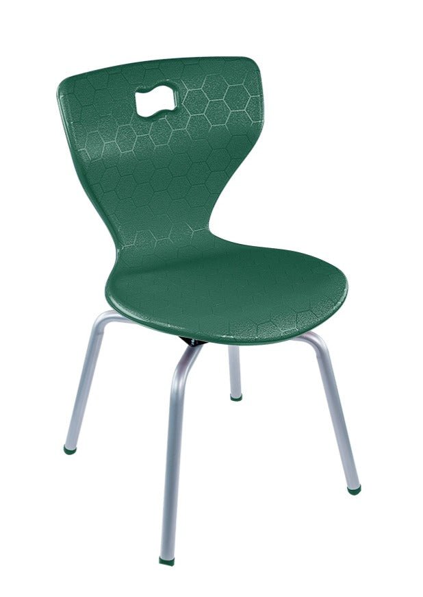 AmTab ErgoEngage Series 4 - Leg Active Learning Chair featuring 360 - Degree Swivel Rotation and Biophilic Air - Cushioned Seat Shell 17.5"H (AMT - ErgoEngage360Chair4Leg - 5 - EC) - SchoolOutlet