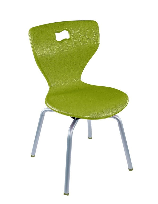 AmTab ErgoEngage Series 4 - Leg Active Learning Chair featuring 360 - Degree Swivel Rotation and Biophilic Air - Cushioned Seat Shell 17.5"H (AMT - ErgoEngage360Chair4Leg - 5 - EC) - SchoolOutlet