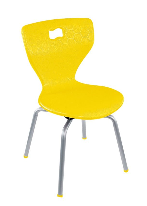 AmTab ErgoEngage Series 4 - Leg Active Learning Chair featuring 360 - Degree Swivel Rotation and Biophilic Air - Cushioned Seat Shell 17.5"H (AMT - ErgoEngage360Chair4Leg - 5 - EC) - SchoolOutlet