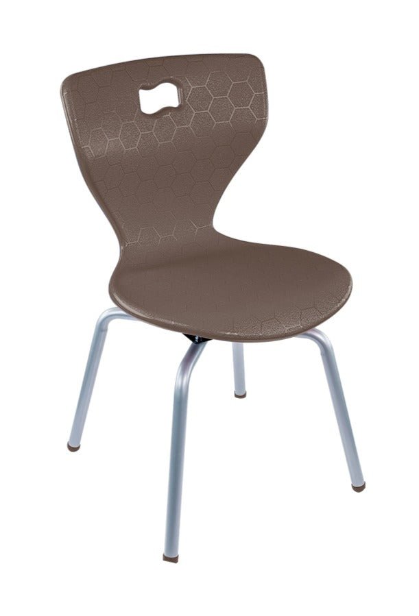 AmTab ErgoEngage Series 4 - Leg Active Learning Chair featuring 360 - Degree Swivel Rotation and Biophilic Air - Cushioned Seat Shell 18"H (AMT - ErgoEngage360Chair4Leg - 6 - EC) - SchoolOutlet