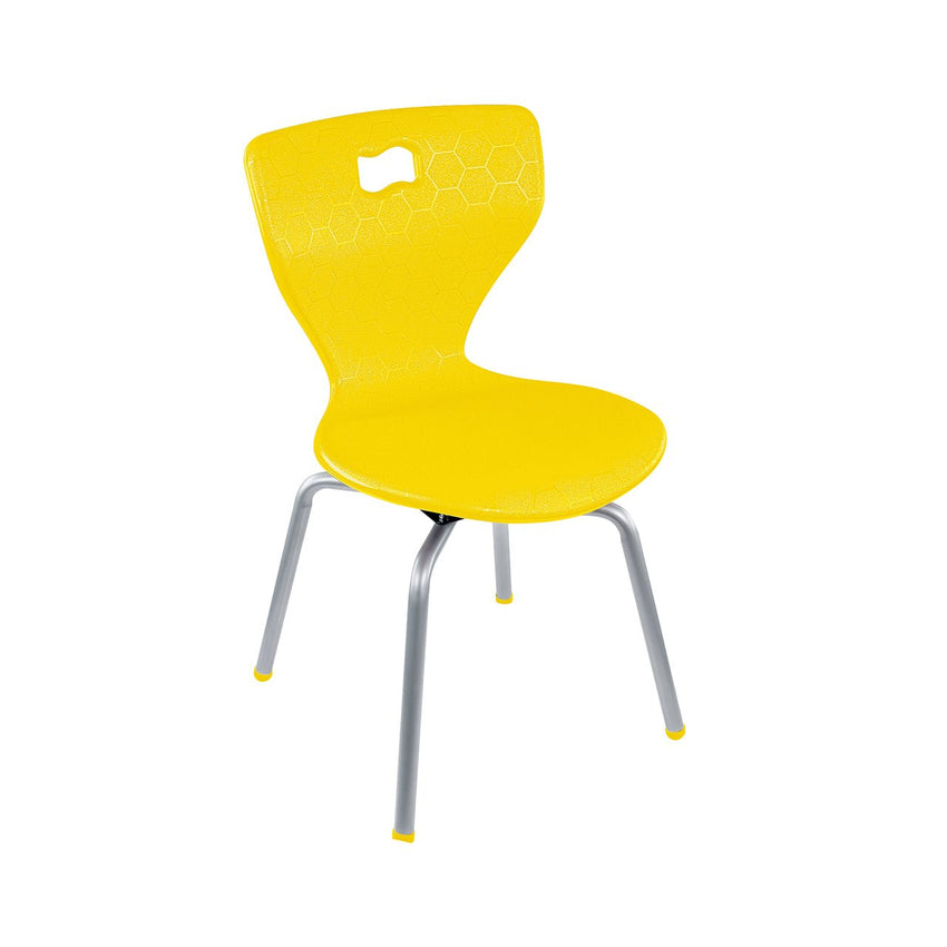 AmTab ErgoEngage Series 4 - Leg Active Learning Chair featuring 360 - Degree Swivel Rotation and Biophilic Air - Cushioned Seat Shell 18"H (AMT - ErgoEngage360Chair4Leg - 6 - EC) - SchoolOutlet