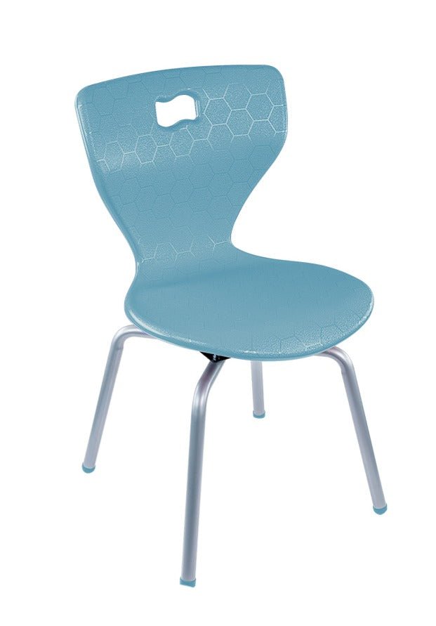 AmTab ErgoEngage Series 4 - Leg Active Learning Chair featuring 360 - Degree Swivel Rotation and Biophilic Air - Cushioned Seat Shell 18"H (AMT - ErgoEngage360Chair4Leg - 6 - EC) - SchoolOutlet