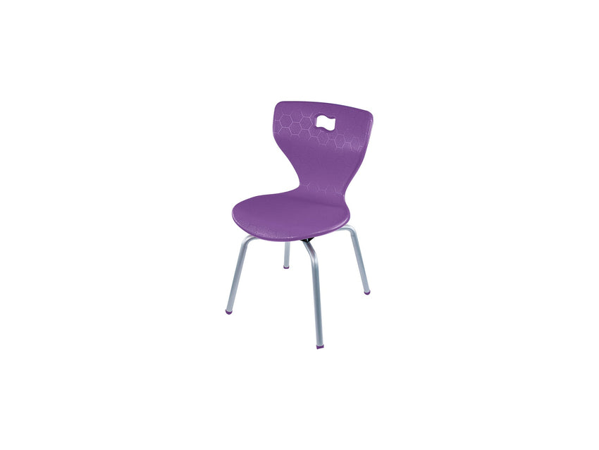 AmTab ErgoEngage Series 4 - Leg Active Learning Chair featuring 360 - Degree Swivel Rotation and Biophilic Air - Cushioned Seat Shell 18"H (AMT - ErgoEngage360Chair4Leg - 6 - EC) - SchoolOutlet