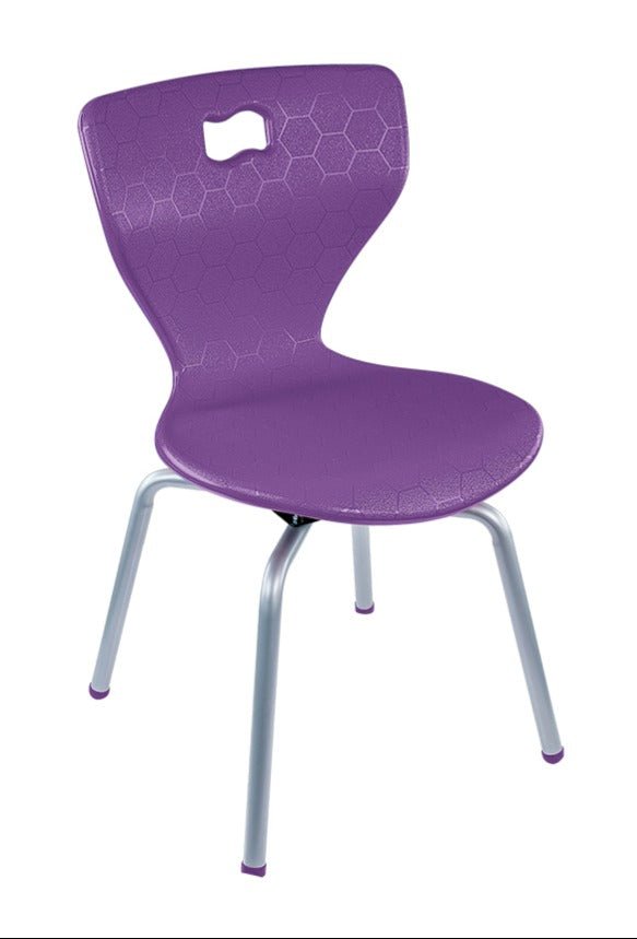 AmTab ErgoEngage Series 4 - Leg Active Learning Chair featuring 360 - Degree Swivel Rotation and Biophilic Air - Cushioned Seat Shell 18.5"H (AMT - ErgoEngage360Chair4Leg - 7 - EC) - SchoolOutlet