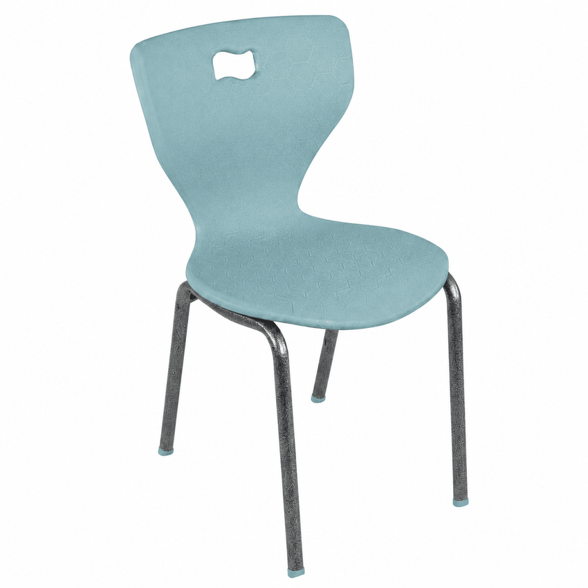 AmTab Ergonomic Engage 4-Leg School Chair for Preschool to 1st Grade - 15.3125"W x 14.25"D x 23.25"H with 12.25" Seat Height (AMT-ergoengage4legchair-1) - SchoolOutlet