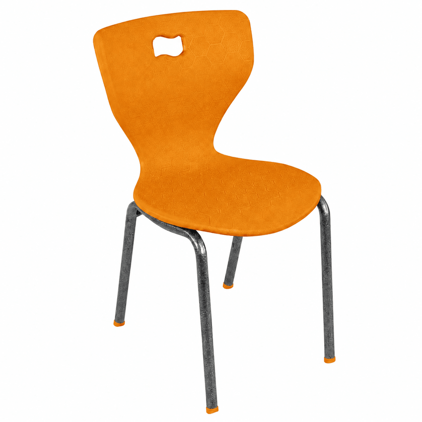 AmTab Ergonomic Engage 4-Leg School Chair for Preschool to 1st Grade - 15.3125"W x 14.25"D x 23.25"H with 12.25" Seat Height (AMT-ergoengage4legchair-1) - SchoolOutlet