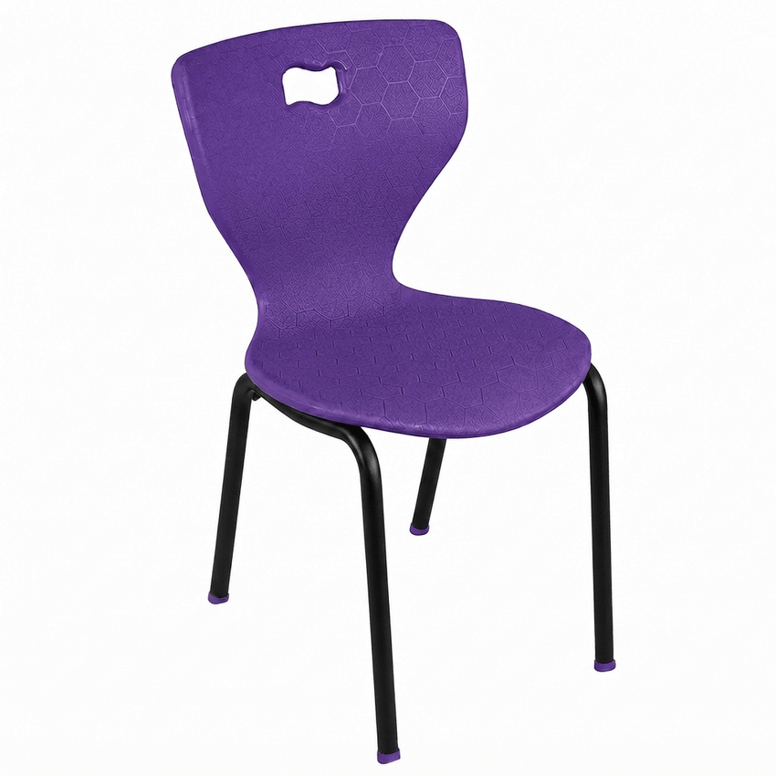 AmTab Ergonomic Engage 4-Leg School Chair for Preschool to 1st Grade - 15.3125"W x 14.25"D x 23.25"H with 12.25" Seat Height (AMT-ergoengage4legchair-1) - SchoolOutlet