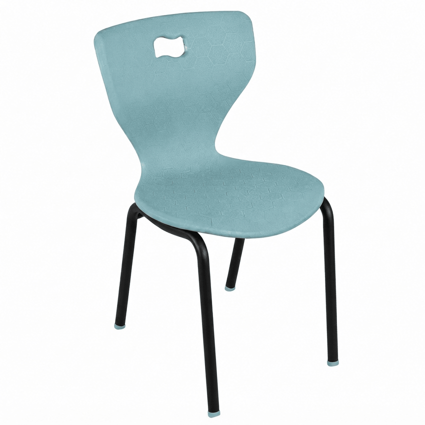 AmTab Ergonomic Engage 4-Leg School Chair for 4th to 5th Grade - 19.25"W x 20.75"D x 31.25"H with 17.5" Seat Height (AMT-ergoengage4legchair-5) - SchoolOutlet