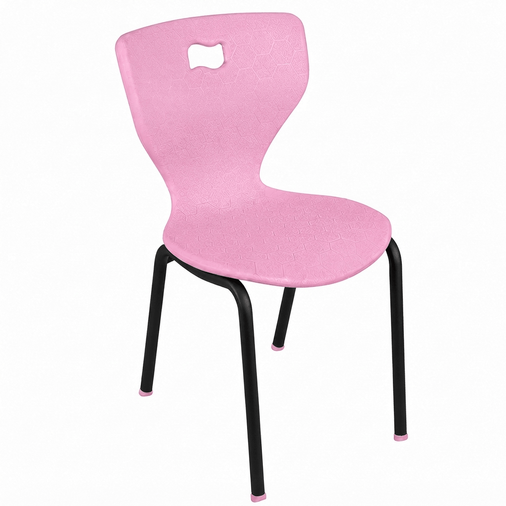 AmTab Ergonomic Engage 4-Leg School Chair for 4th to 5th Grade - 19.25"W x 20.75"D x 31.25"H with 17.5" Seat Height (AMT-ergoengage4legchair-5) - SchoolOutlet
