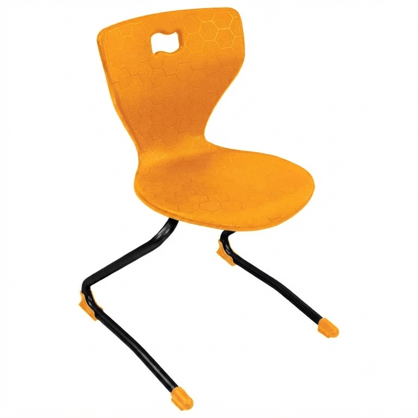 AmTab Ergonomic Engage Sled School Chair for Preschool to 1st Grade - 15"W x 13.75"D x 23.5"H with 12.25" Seat Height (AMT-ErgoEngageChair-1) - SchoolOutlet
