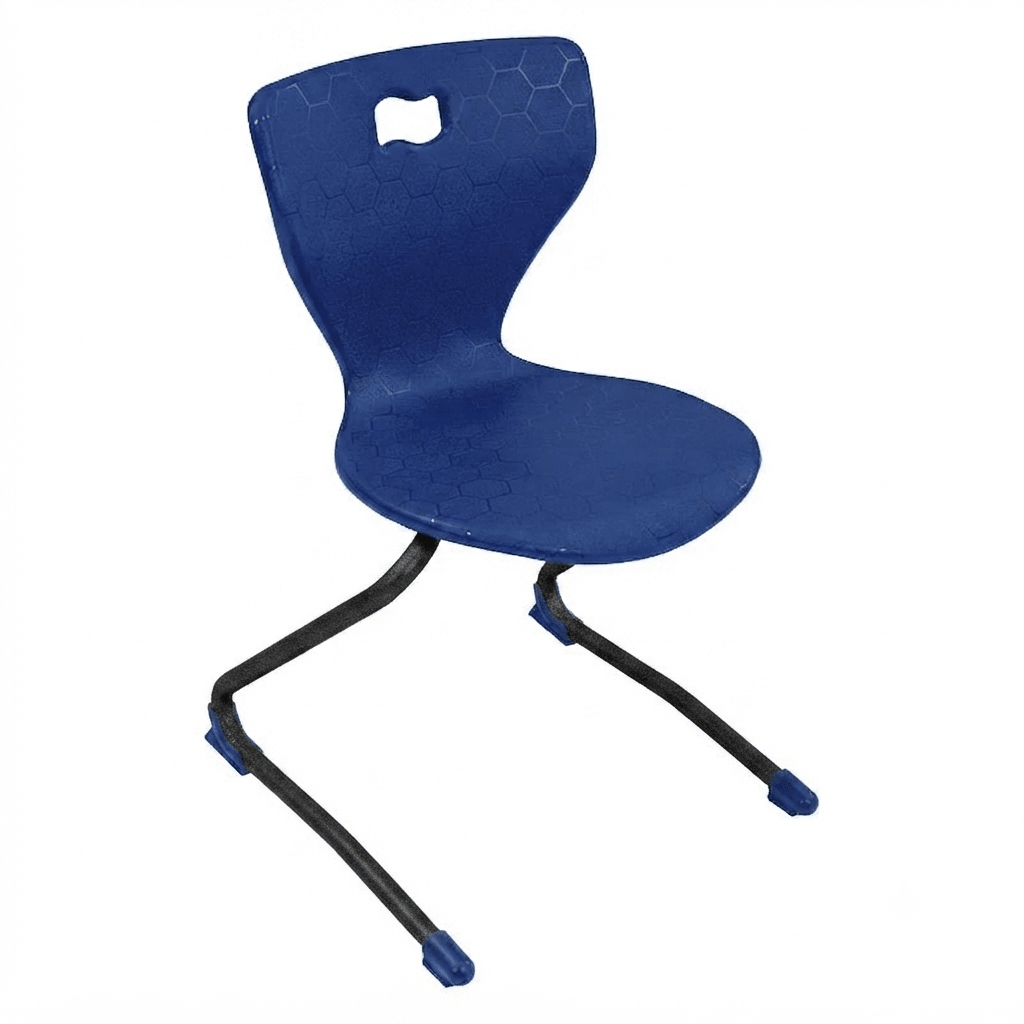 AmTab Ergonomic Engage Sled School Chair for Preschool to 1st Grade - 15"W x 13.75"D x 23.5"H with 12.25" Seat Height (AMT-ErgoEngageChair-1) - SchoolOutlet