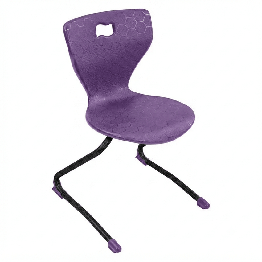 AmTab Ergonomic Engage Sled School Chair for Preschool to 1st Grade - 15"W x 13.75"D x 23.5"H with 12.25" Seat Height (AMT-ErgoEngageChair-1) - SchoolOutlet